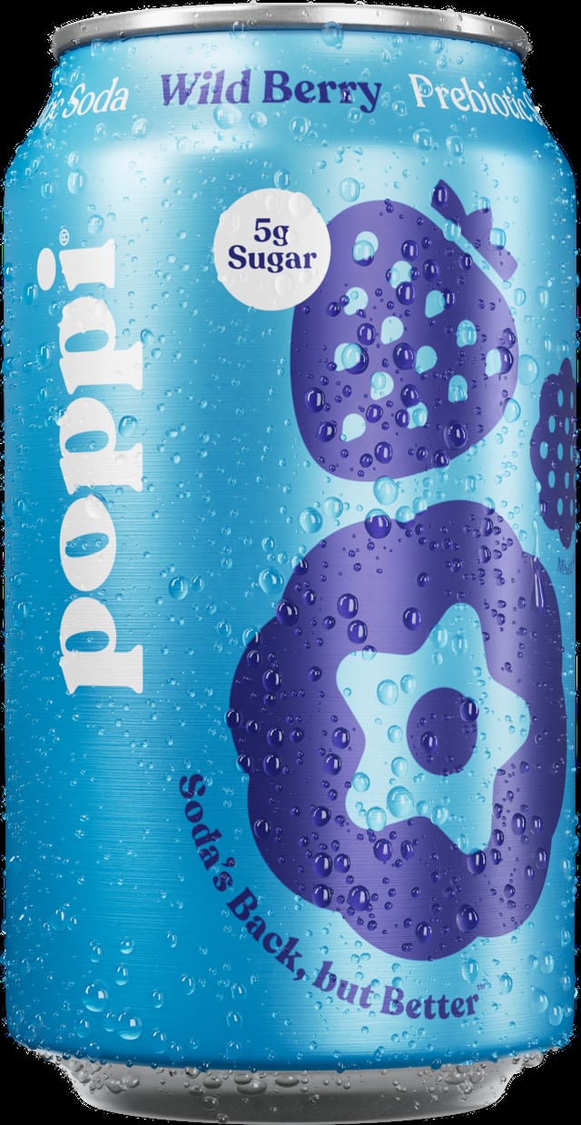 Poppi Soda Wild Berry.