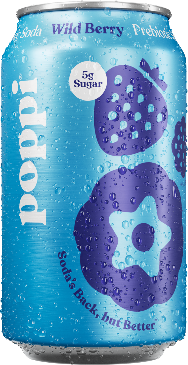 Poppi Soda Wild Berry.