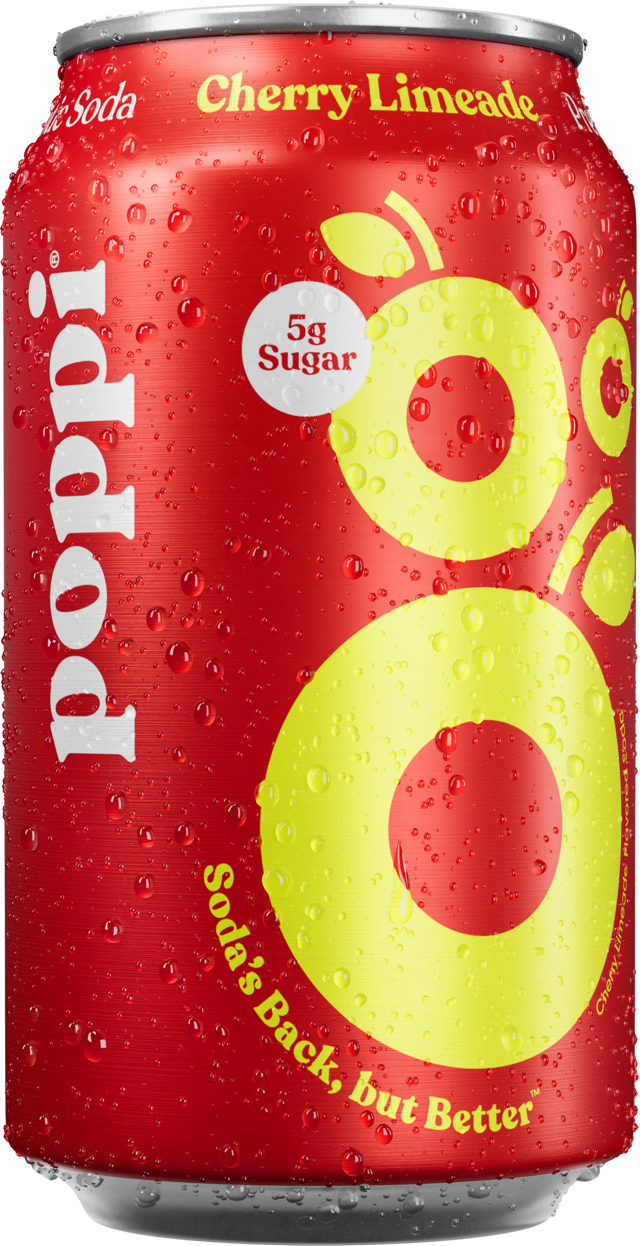 Poppi Soda Cherry Limeade.